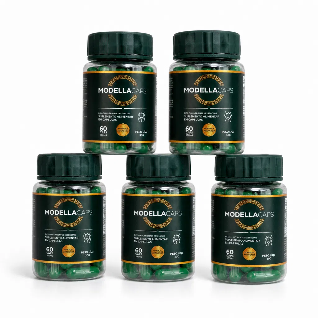 ModellaCaps - Kit 5 potes (150 dias de tratamento)